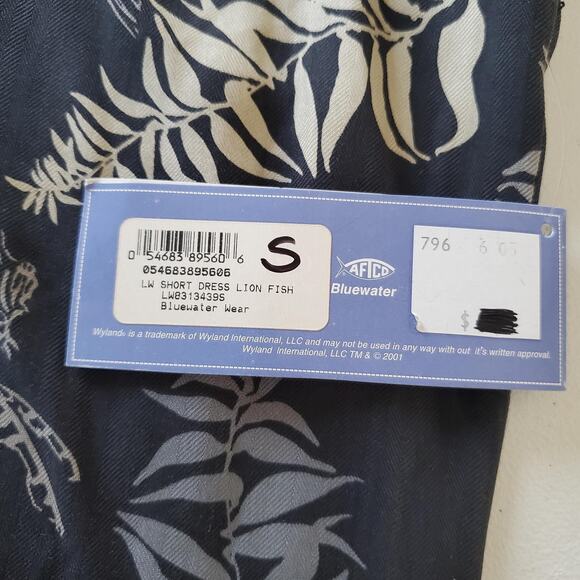 Wyland Dress Womens Small Silk Lion Fish Sea Life Sleeveless Tank Aftco Hawaii - Picture 3 of 9